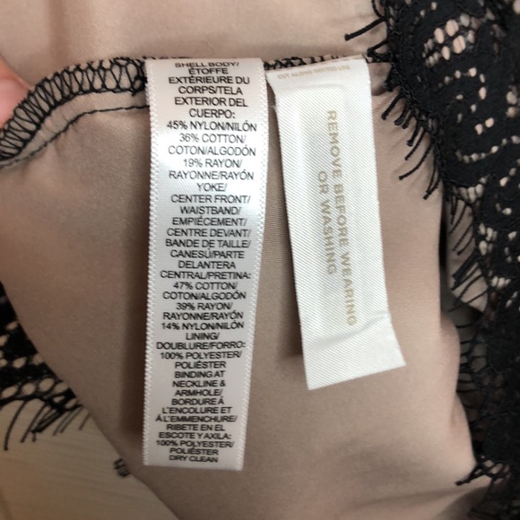 NWT LOFT black lace shift dress. Size 16. - Picture 4 of 8